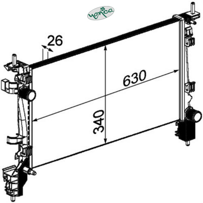 Radyatör Bipper-Nemo 1.4-1.6 Hdı (Mek+Ac+Klimasız)