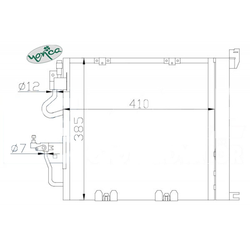 Klima Kondenseri Astra H (L48)-Zafira B (405X385X18)